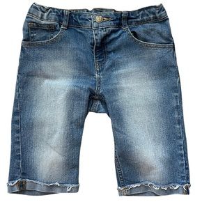 Crazy 8 Girl’s Size 14 denim shorts, Bermuda, distressed, adjustable waist